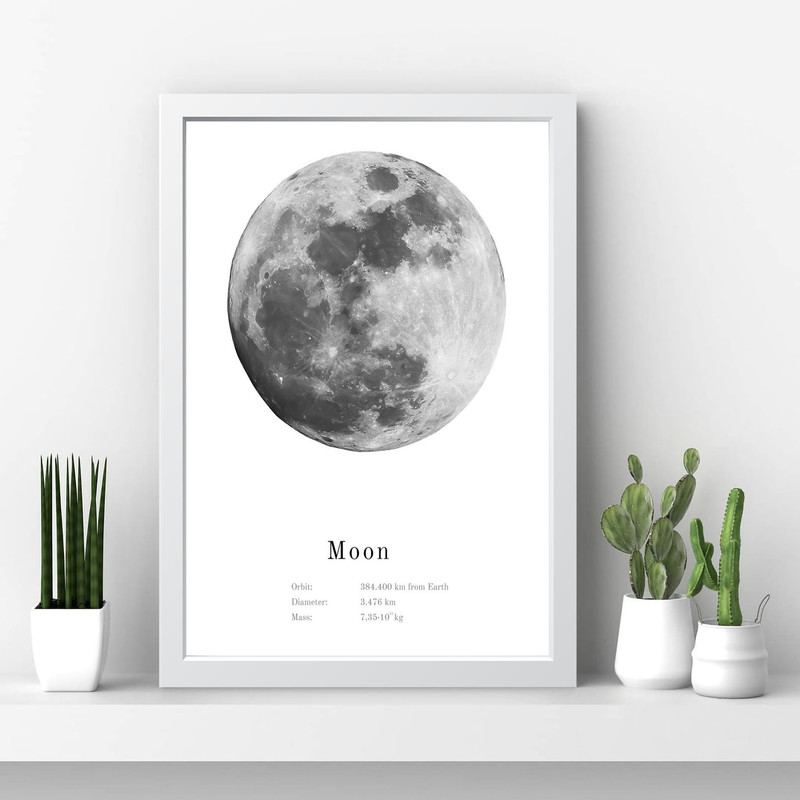 تابلو مدل ماه Moon کد S0626-w - Image 4