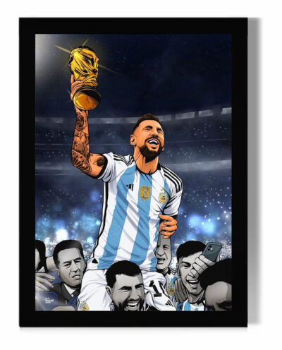 تابلو مدل دیواری طرح مسی Messi کد FD489