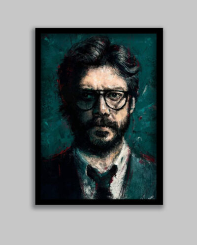 تابلو مدل پروفسور سریال خانه کاغذی Money Heist کد LA-G10632-2