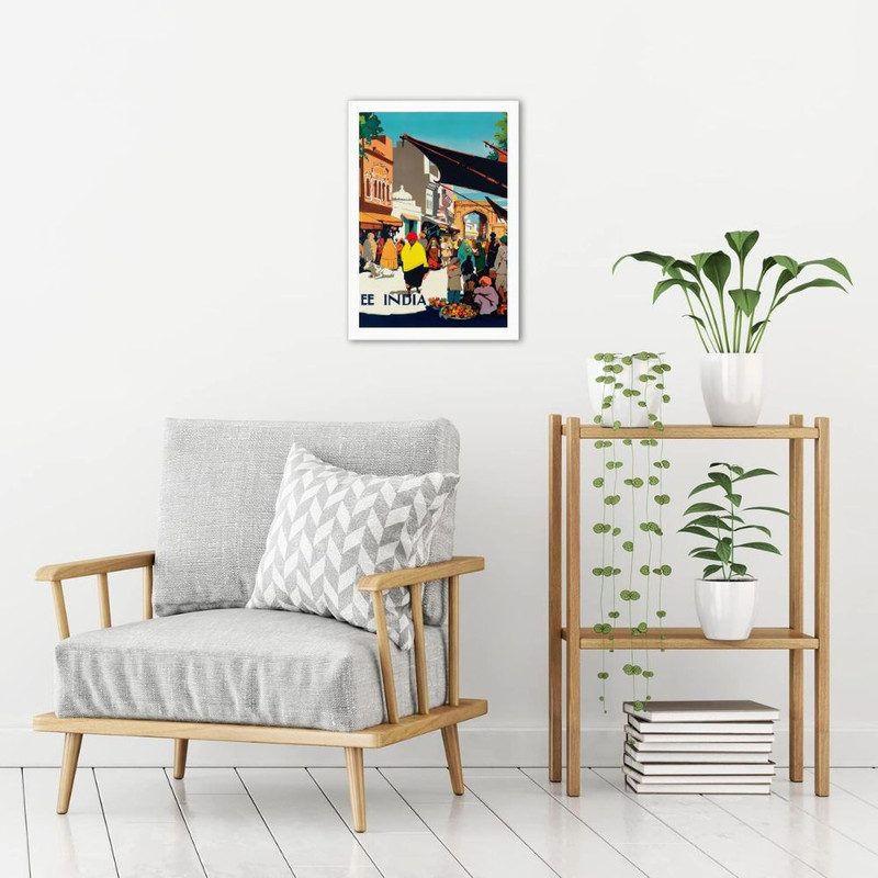 تابلو مدل سفر هند چاپ بازدید از هنر هند - Image 3