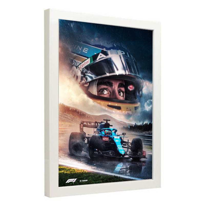 تابلو مدل فرمول یک فرناندو آلونسو Alonso کد LA-F1G1006 - Image 2