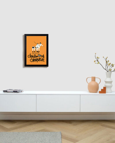 تابلو مدل فیلم پرتقال کوکی استنلی کوبریک clockwork orange stanley kubrick B260