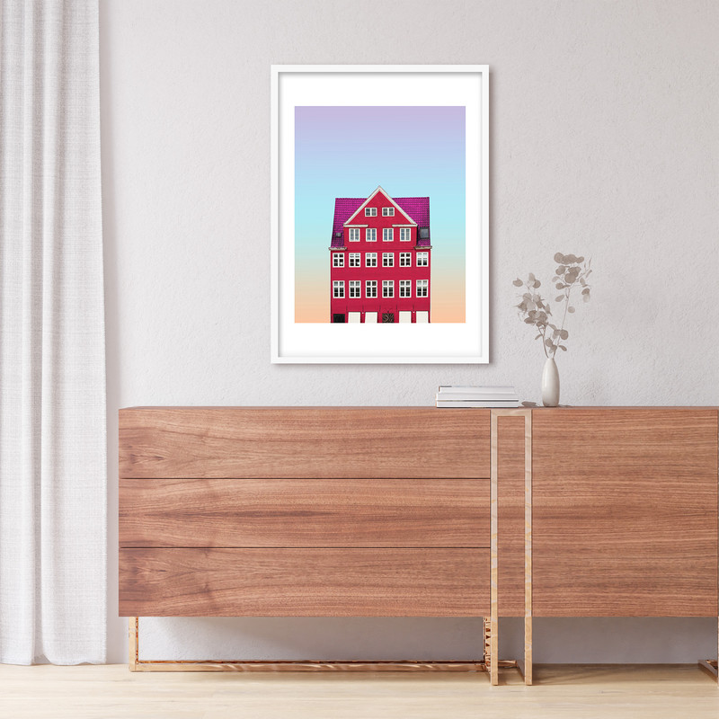 تابلو فورنیمو مدل دکوراتیو پوستر مینیمال معماری کد 1235W - Image 2