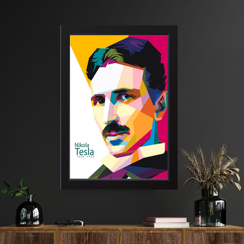 تابلو مدل Nikola Tesla تسلا کد m2592-w - Image 2