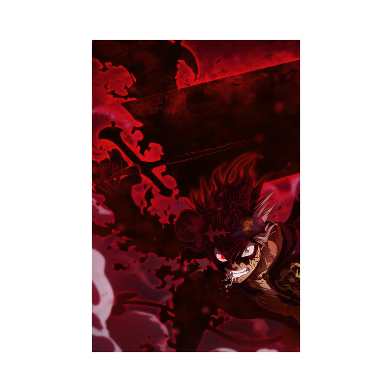 تابلو مدل انیمه آستا بلک کلاور asta black clover anime 06 - Image 2