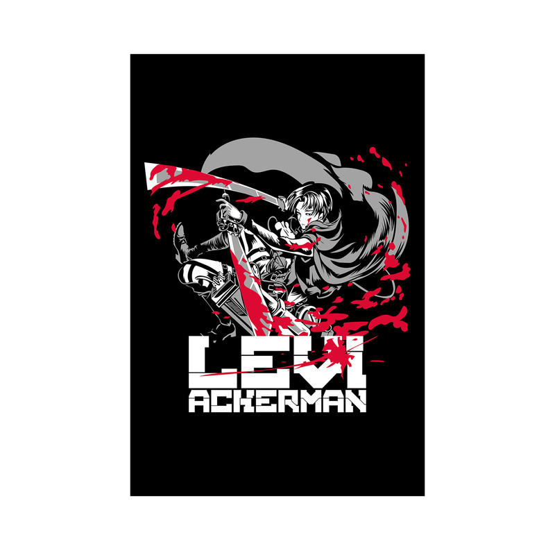 تابلو مدل انیمه لیوای اتک ان تایتان levi attack on titan anime 05 - Image 2