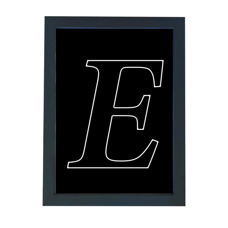 تابلو گالری چهره پرداز رخ مدل حرف E طرح عاشقانه دکوری کد Alphabet10007