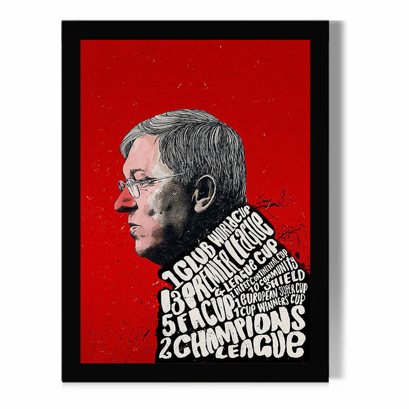 تابلو مدل دیواری طرح الکس فرگوسن Alex Ferguson کد FD556