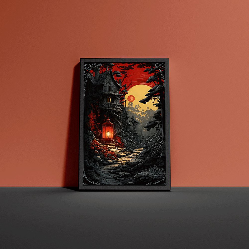 تابلو طرح Dark Night مدل AX23 - Image 2