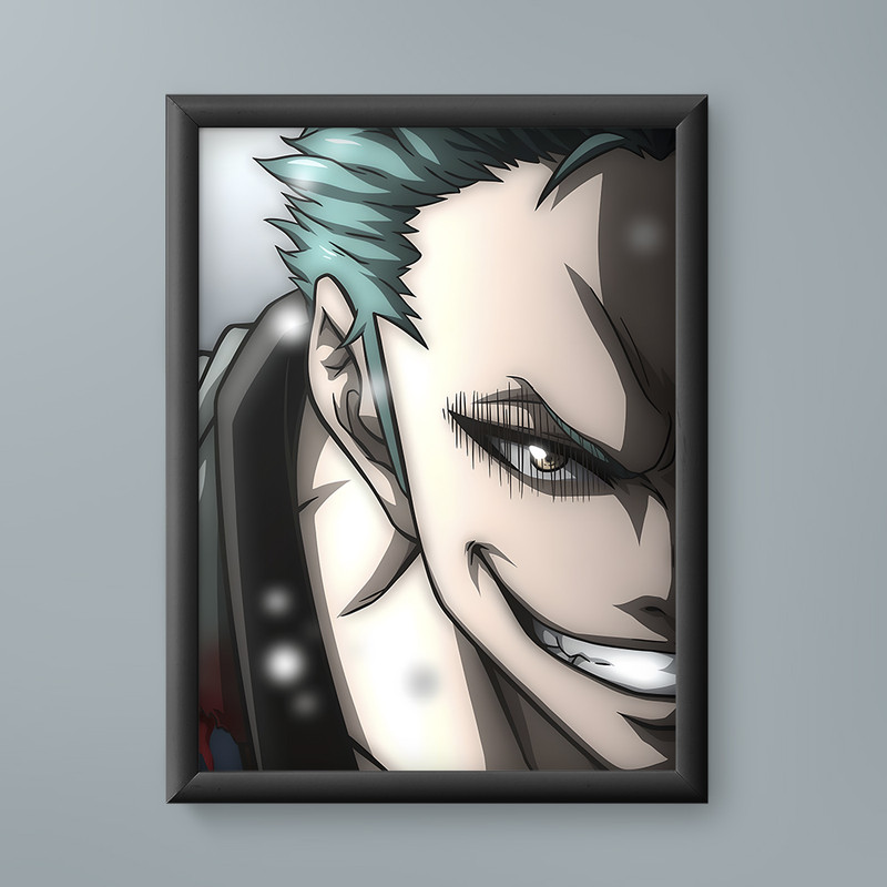 تابلو مدل انیمه زورو وان پیس Zoro One Piece anime 07