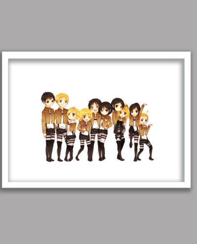 تابلو مدل انیمه اتک آن تایتان Attack on Titan کد LA-G10409