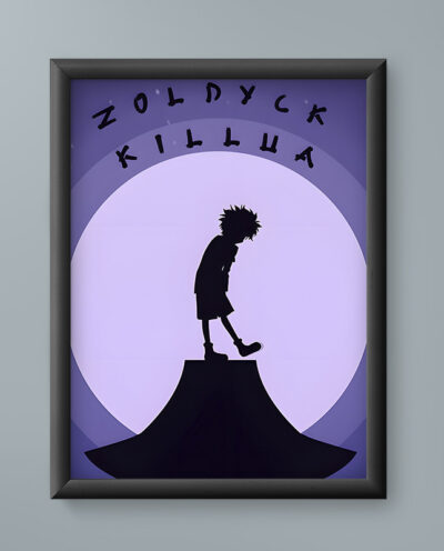 تابلو مدل انیمه کیلوا زولدیک هانتر ایکس هانتر Killua Zoldyck Hunter Hunter anime 04