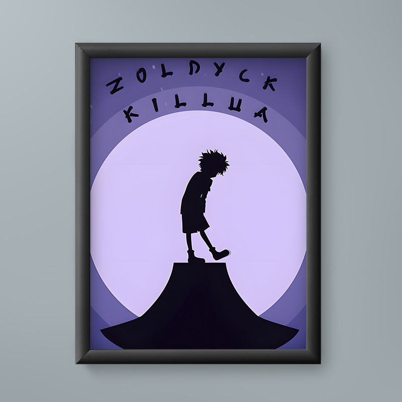 تابلو مدل انیمه کیلوا زولدیک هانتر ایکس هانتر Killua Zoldyck Hunter Hunter anime 04