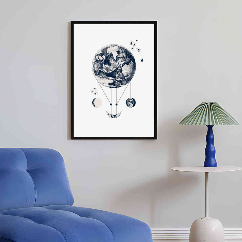 تابلو مدل Phases of the moon کد 2489011033 - Image 3