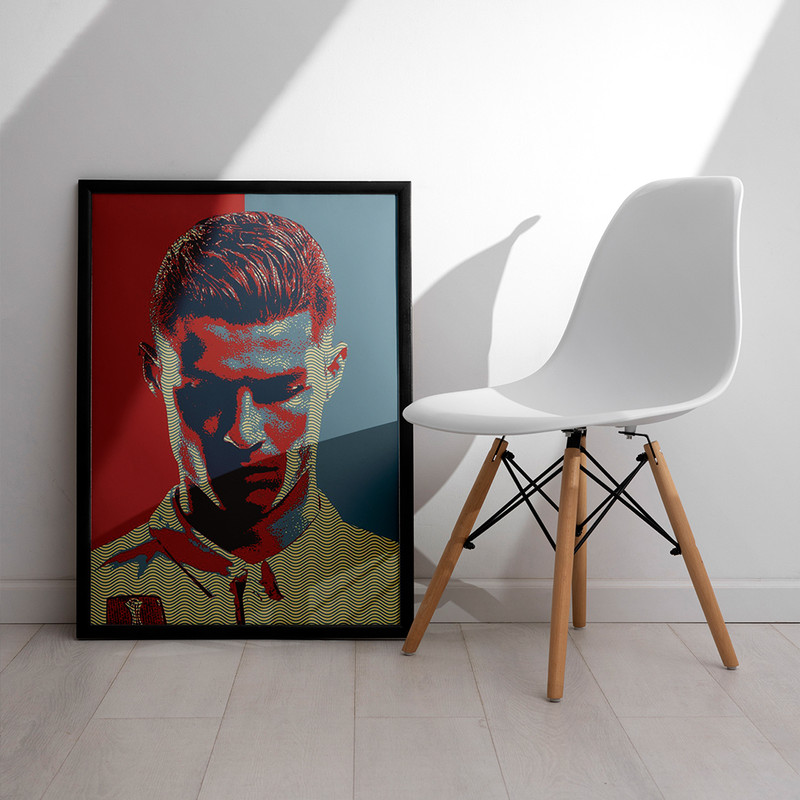 تابلو مدل دیواری طرح رونالدو Ronaldo کد FD445 - Image 3