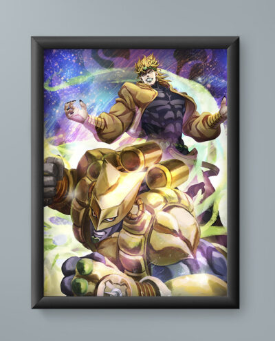 تابلو مدل انیمه دیو براندو جوجو Dio Brando JoJo anime 13