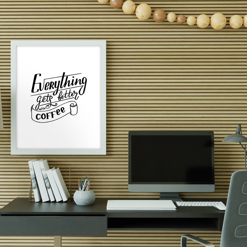 تابلو مدل نوشته انگلیسی طرح COFFEE کد 731 - Image 2