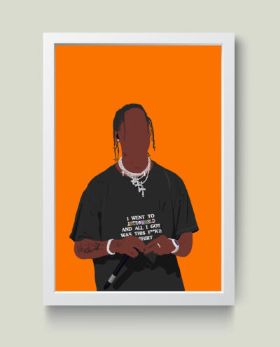 تابلو مدل تراویس اسکات Travis Scott کد m2591-w