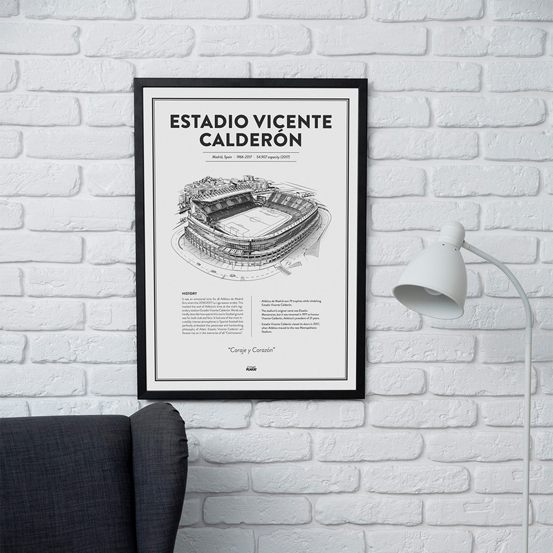 تابلو مدل دیواری طرح استادیوم اتلتیکو مادرید Estadio Vicente Calderon کد FD045 - Image 2