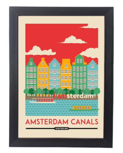 تابلو آگاپه مدل G101 طرح Amsterdam
