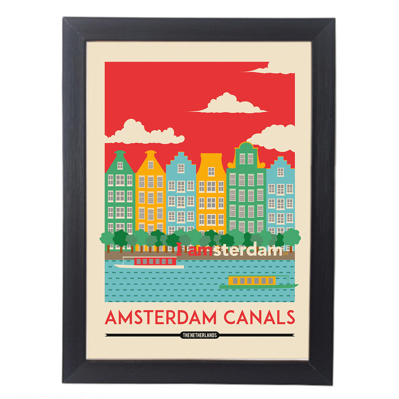 تابلو آگاپه مدل G101 طرح Amsterdam