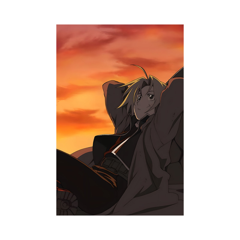 تابلو مدل انیمه ادوارد الریک فول متال آلکمیست 06 Edward Elric Fullmetal Alchemist anime - Image 2