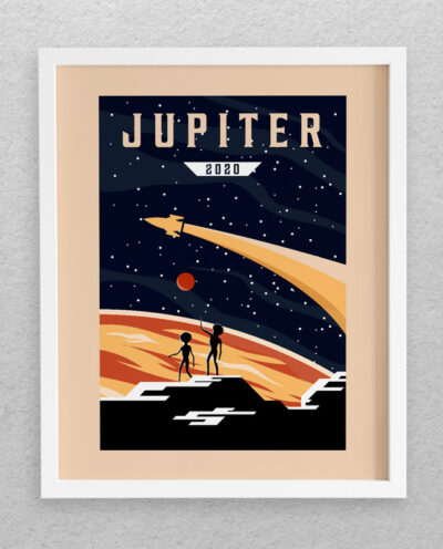 تابلو مدل دکوراتیو طرح فضا Jupiter کد 673