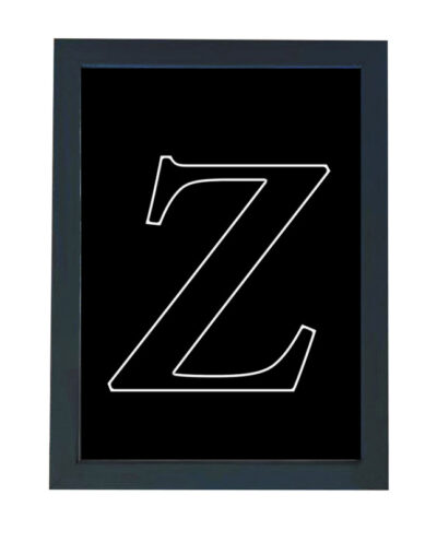 تابلو گالری چهره پرداز رخ مدل حرف Z طرح عاشقانه دکوری کد Alphabet10026