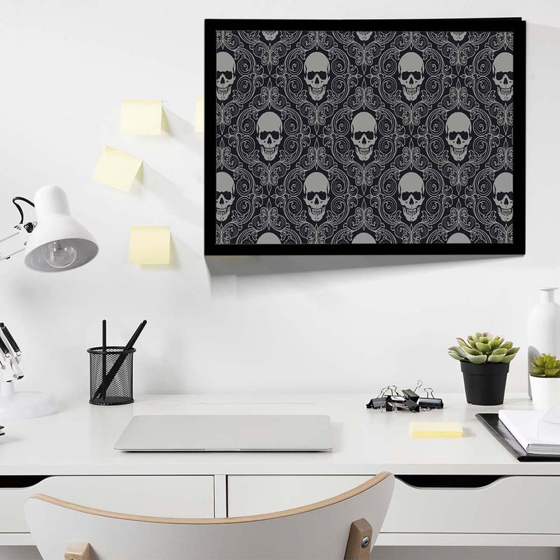 تابلو مدل skull tiles background کد F-17009 - Image 6