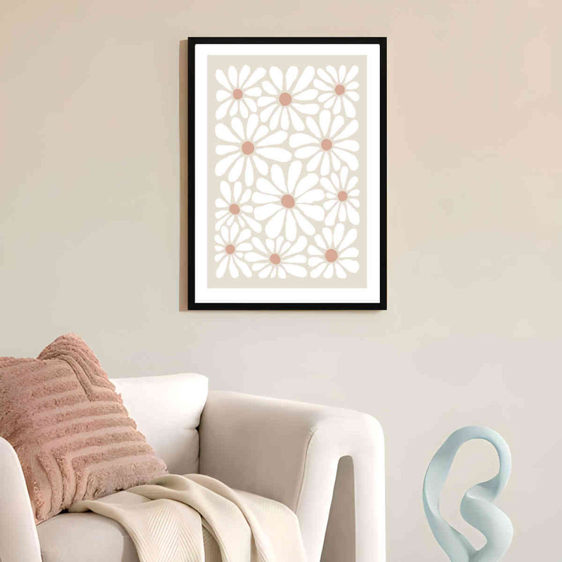 تابلو مدل Beige flower کد 248901864 - Image 3