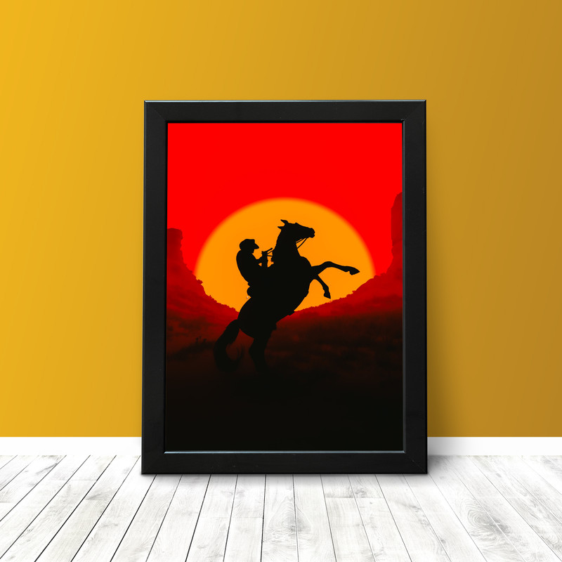 تابلو مدل گیمینگ طرح Red Dead Redemption 2 کد 102 - Image 2