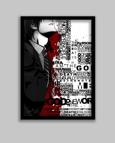 تابلو مدل انیمه دفترچه مرگ Death Note کد LA-G10539-2