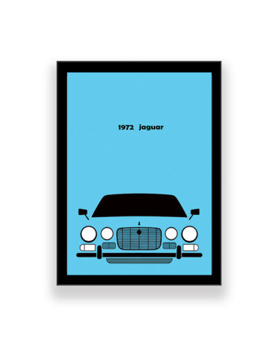 تابلو طرح فانتزی ماشین jaguar 1972مدل 1