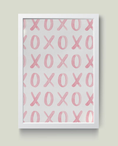 تابلو مدل مینیمال XO کدm2607-w