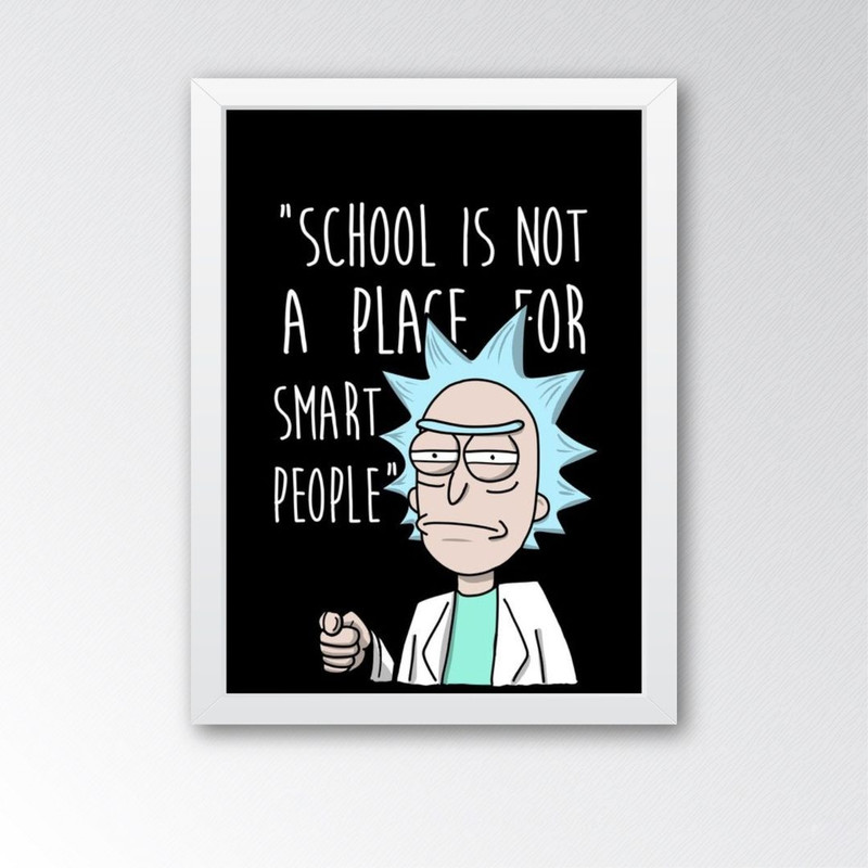 تابلو طرح انیمیشن سریالی ریک و مورتی مدل M0268 Rick and Morty Animation Series - Image 2