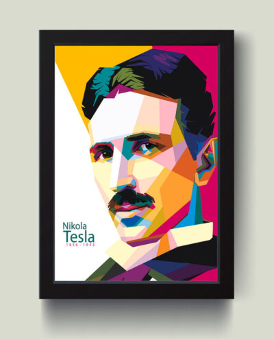 تابلو مدل Nikola Tesla تسلا کد m2592-w