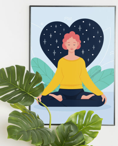 تابلو دیواری مدل yoga01