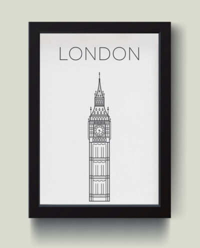 تابلو مدل مینیمال LONDON کدm2612-b