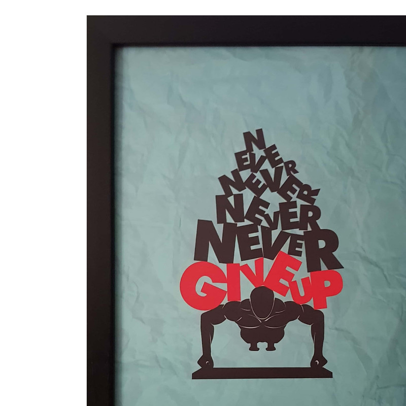 تابلو طرح never give up - Image 2
