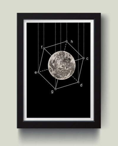 تابلو مدل مینیمال Moon Side کدQ0423