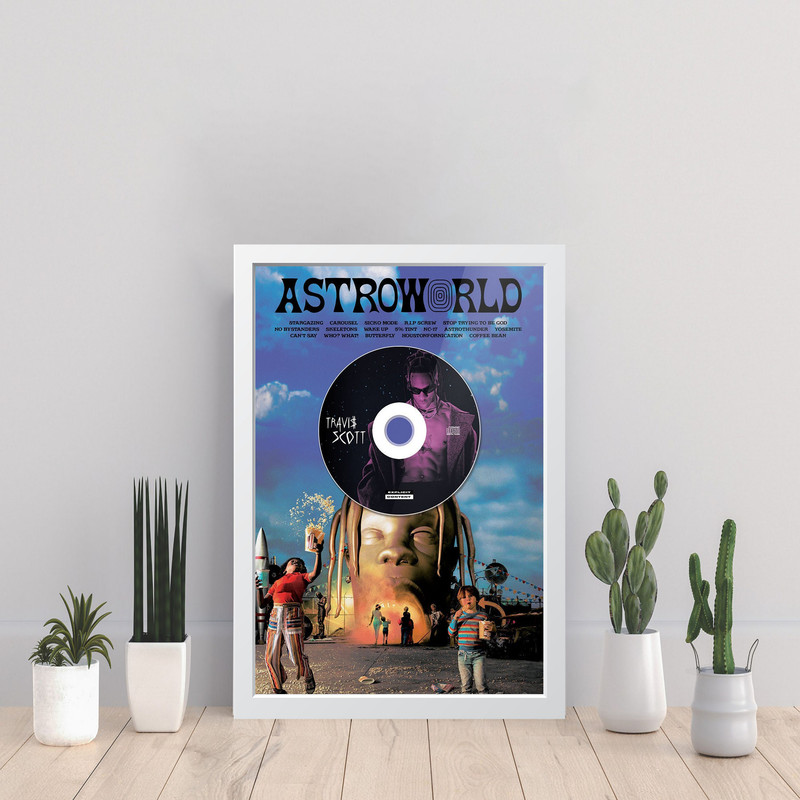 تابلو مدل تراویس اسکات Travis Scott کدS2517-w - Image 4