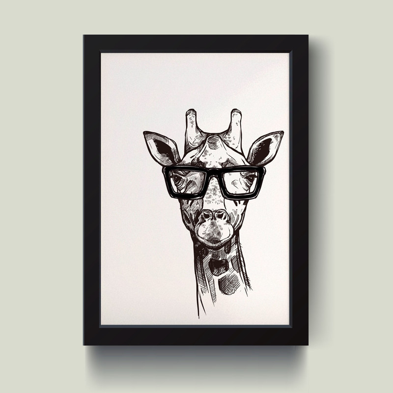 تابلو مدل مینیمال Giraffe کدS1430-b