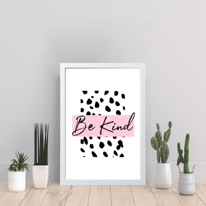 تابلو مدل مینیمال Be Kind کد S1511-w - Image 4