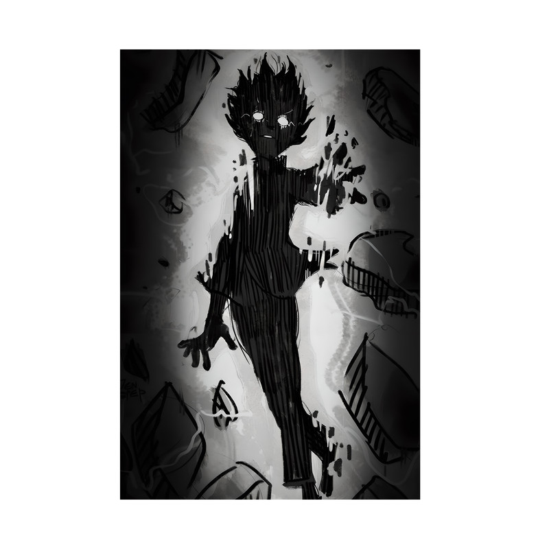 تابلو مدل انیمه موب سایکو 100 Mob Psycho 100 anime 12 - Image 2