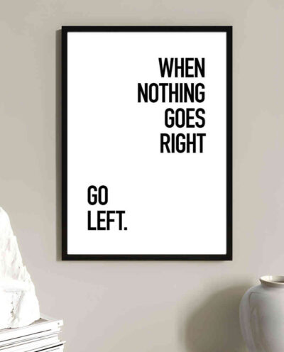 تابلو مدل Nothing goes right کد 248901800