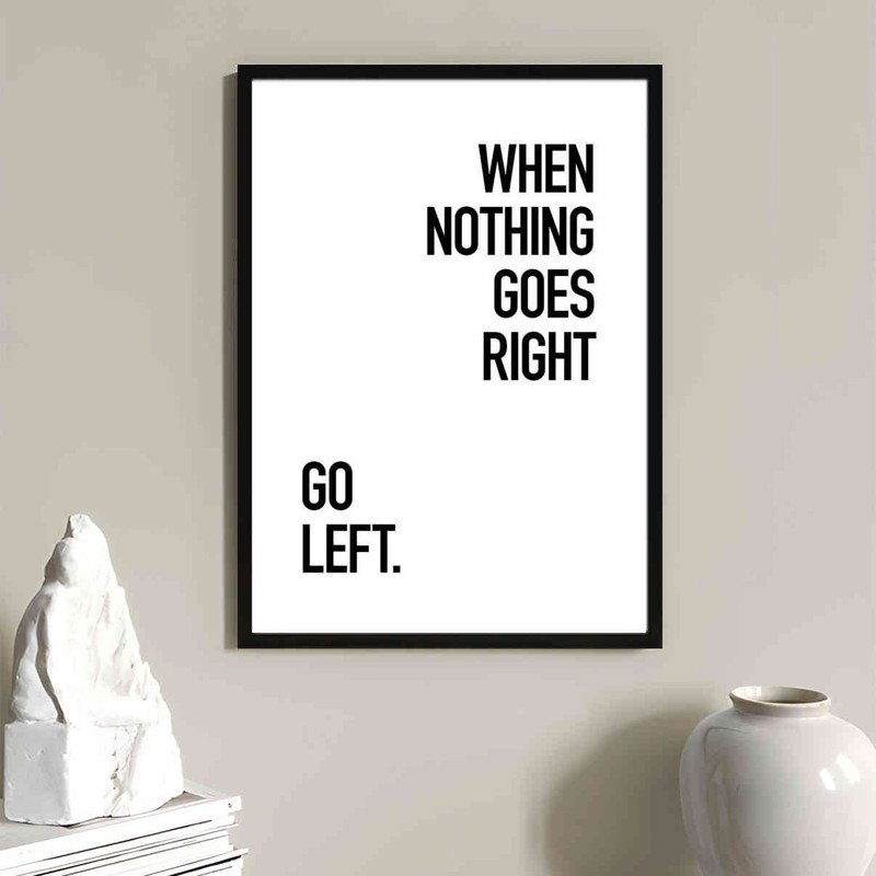 تابلو مدل Nothing goes right کد 248901800