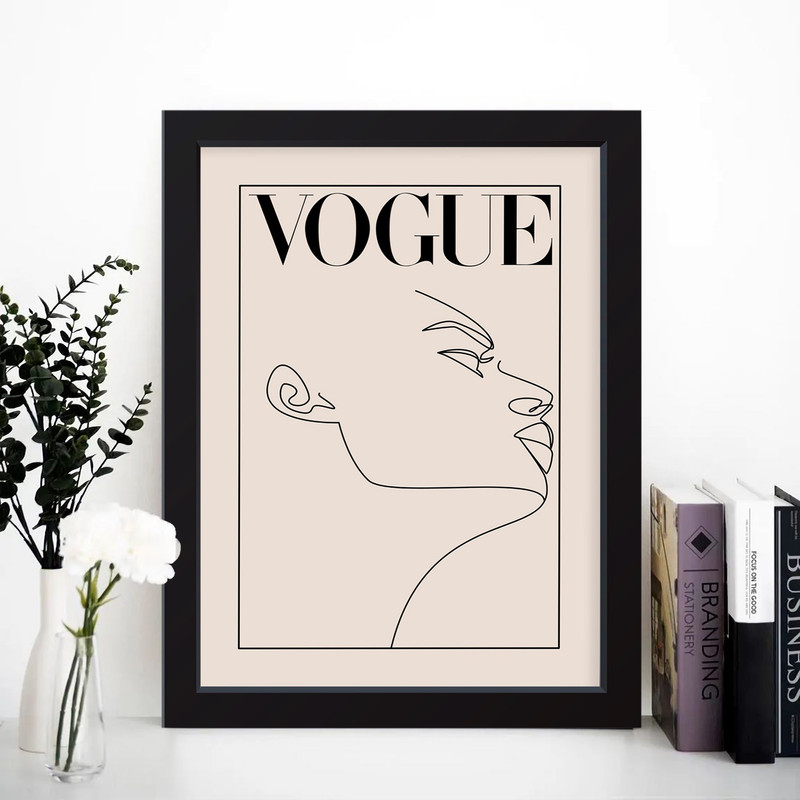 تابلو مدل مینیمال Vogue کد m2579-w - Image 4