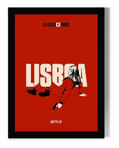 تابلو مدل دیواری طرح لیسبو Lisboa سریال خانه کاغذی Money Heist کد FD199