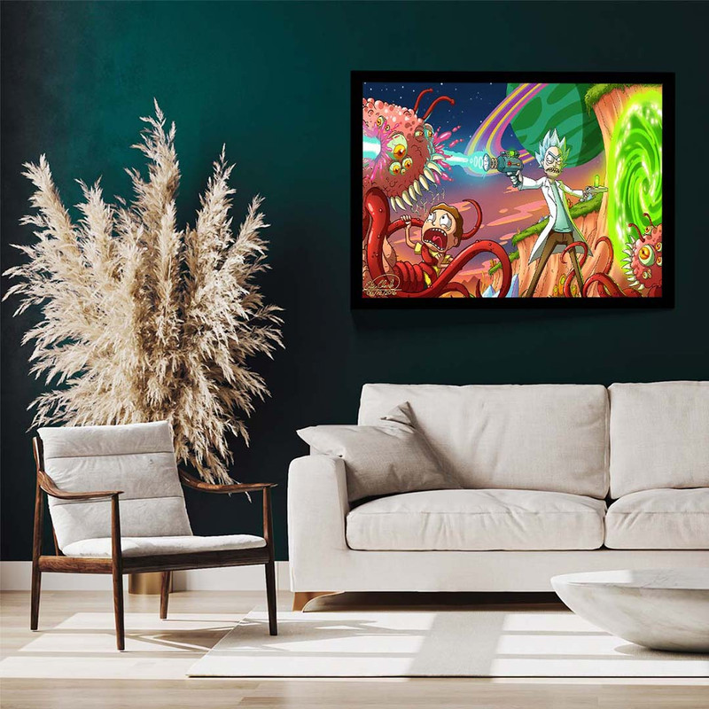 تابلو مدل rick and morty کد F-15033 - Image 3