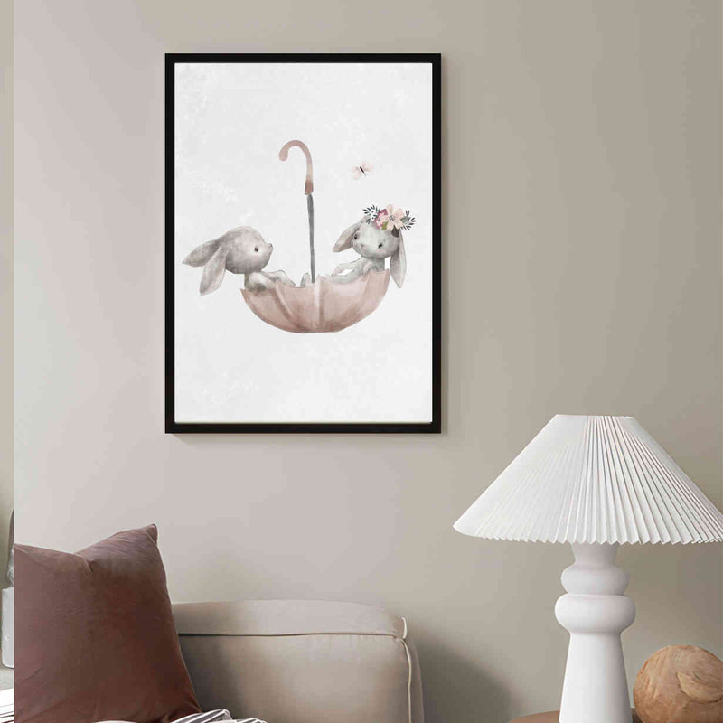 تابلو مدل Rabbits umbrella کد 2489011064 - Image 2